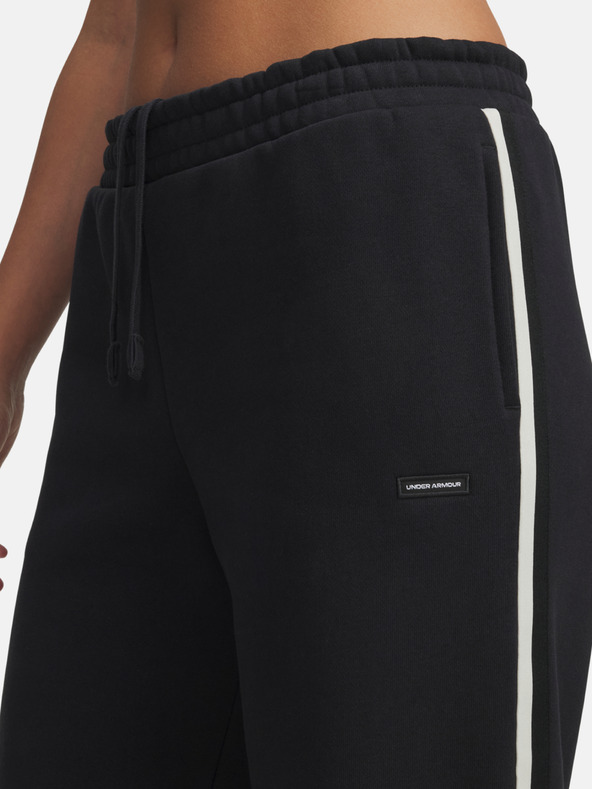 Under Armour Дамски спортни панталони Under Armour Icon HWT Flc Puddle Pant-BLK