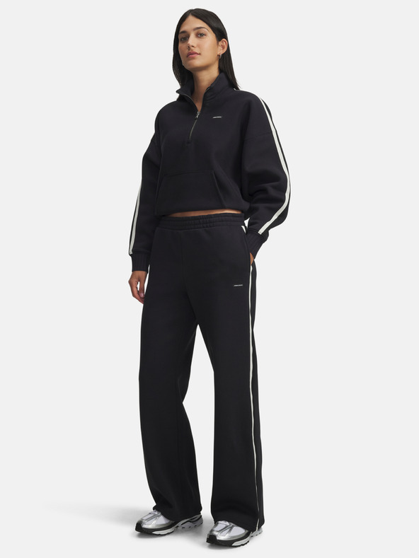 Under Armour Дамски спортни панталони Under Armour Icon HWT Flc Puddle Pant-BLK