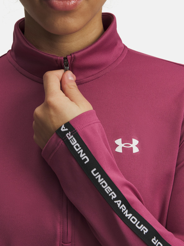 Under Armour Дамски суитшърт Under Armour UA Tech WM Tape Half Zip-RED