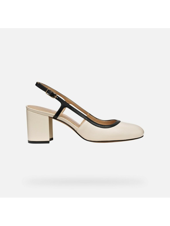 Geox Кремави дамски обувки на ток Geox Virnilisa 65