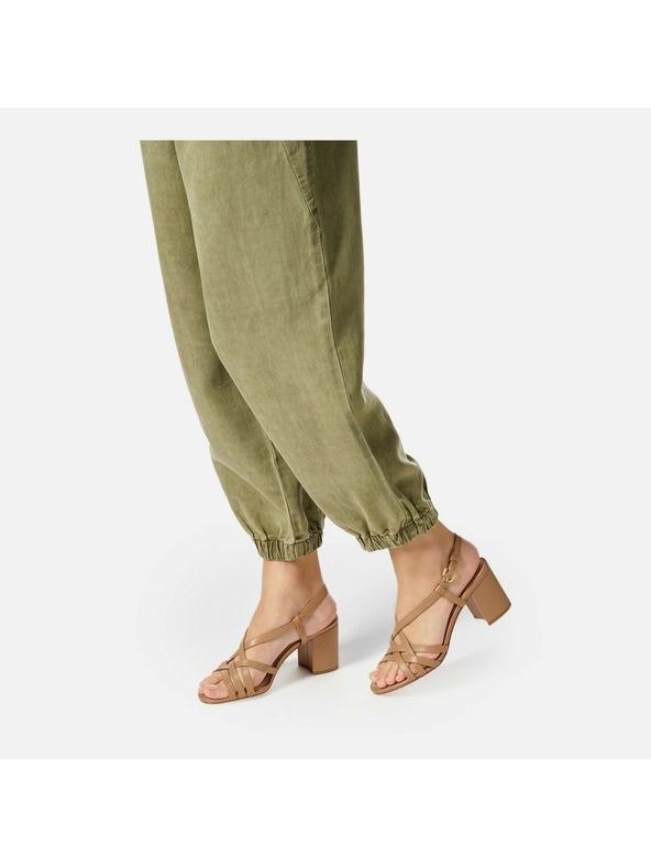 Geox Светлокафяви дамски сандали Geox Virnilisa 65 S