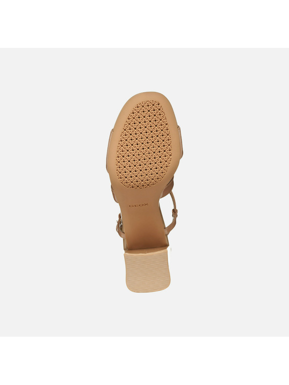 Geox Светлокафяви дамски сандали Geox New Eraklia 80 T01