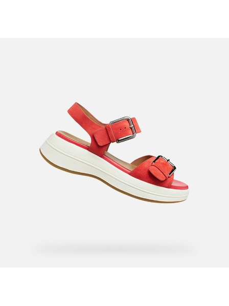 Geox Червени дамски сандали Geox Spherica Ecub-3 S