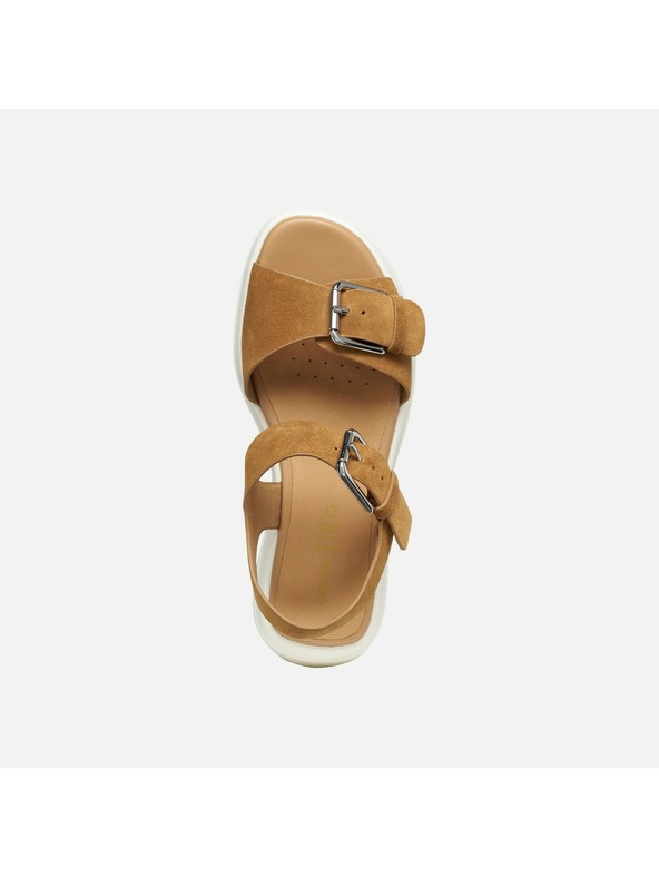 Geox Кафяви дамски сандали Geox Spherica Ecub-3 S