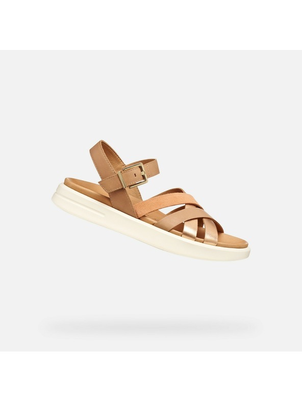 Geox Бежови дамски сандали Geox Xand 2S