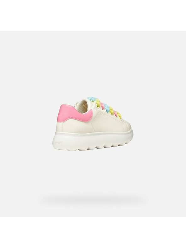 Geox Бели маратонки Geox Puffypop за момичета