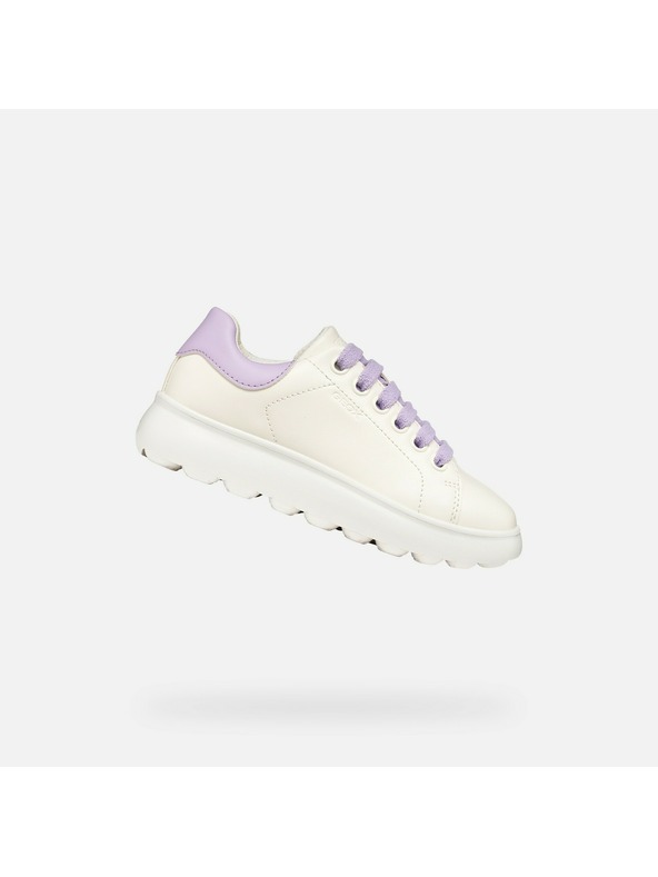 Geox Бели маратонки Geox Puffypop за момичета