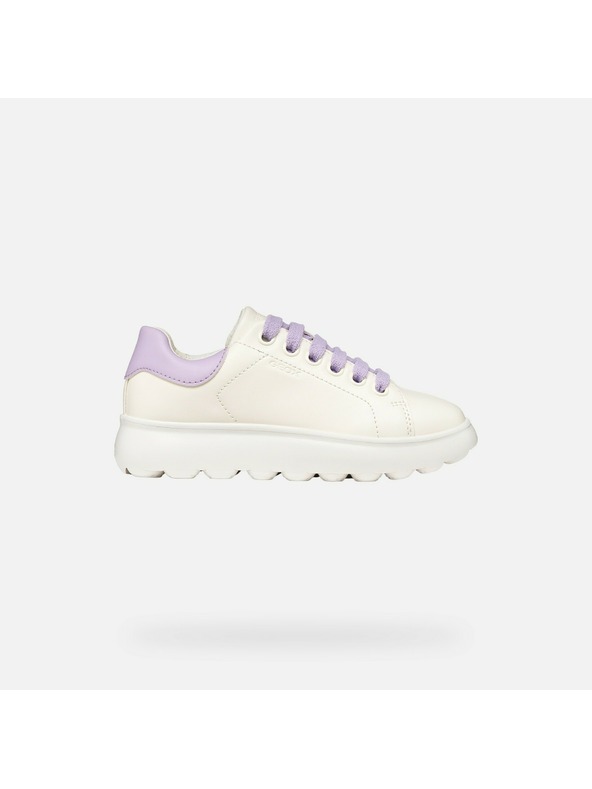 Geox Бели маратонки Geox Puffypop за момичета