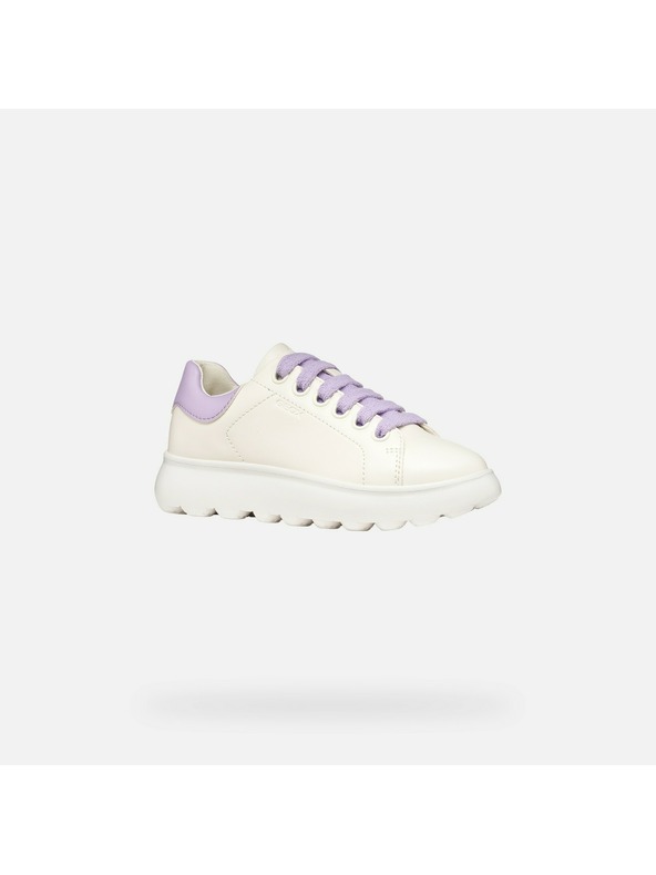 Geox Бели маратонки Geox Puffypop за момичета