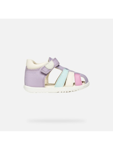 Geox Виолетови детски обувки за първи стъпки Geox Sandal Macchia