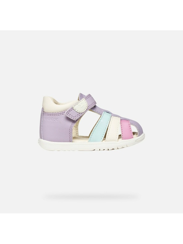 Geox Виолетови детски обувки за първи стъпки Geox Sandal Macchia