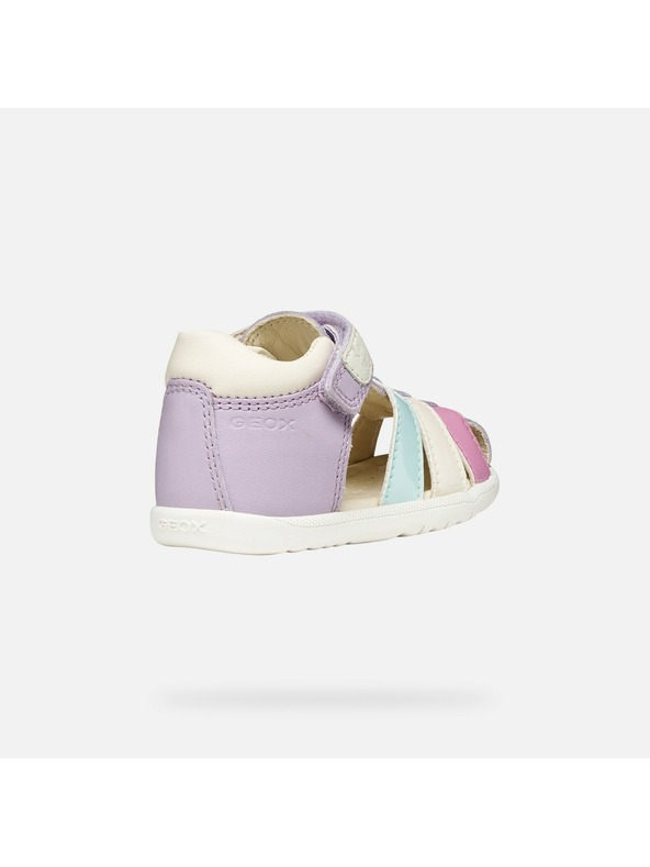 Geox Виолетови детски обувки за първи стъпки Geox Sandal Macchia