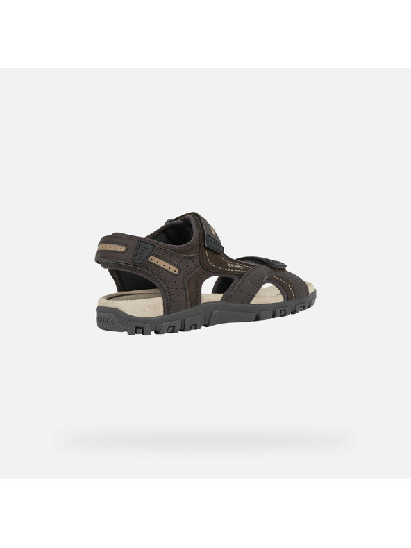 Geox Тъмнокафяви мъжки сандали Geox Uomo Sandal Strada