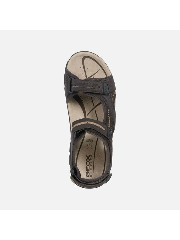 Geox Тъмнокафяви мъжки сандали Geox Uomo Sandal Strada