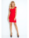 numoco рокля с ръкави - червена