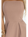 numoco VIVIENNE миди рокля с корсет и разширени презрамки за специални случаи - бежова
