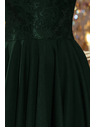 numoco NICOLLE - Ексклузивна рокля с дантела - тъмнозелена