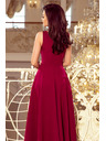 numoco CINDY дълга рокля с деколте - бордо