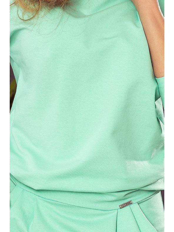 numoco Рокля CRISTINA - Спортна рокля с цепка на гърба - мента