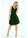 numoco Рокля - сърцевидно деколте - тъмно зелено