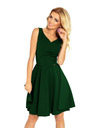 numoco Рокля - сърцевидно деколте - тъмно зелено