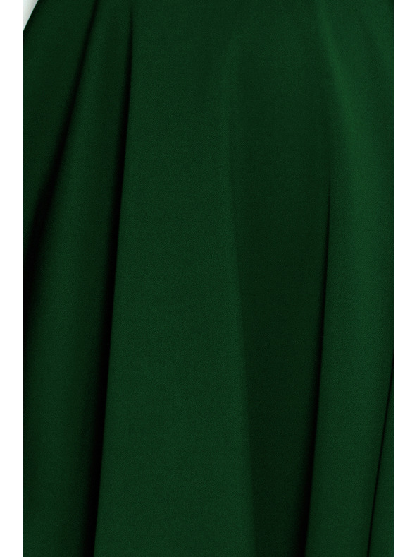 numoco Рокля - сърцевидно деколте - тъмно зелено