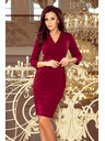 numoco KELLY Елегантна рокля с деколте - бордо