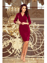 numoco KELLY Елегантна рокля с деколте - бордо