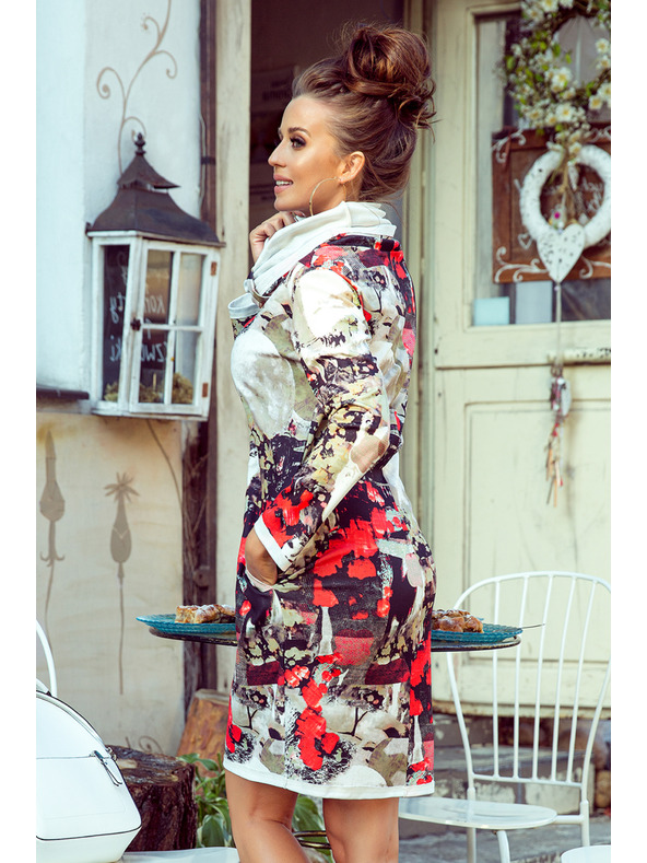 numoco IRENE Рокли с поло яка - цветен десен