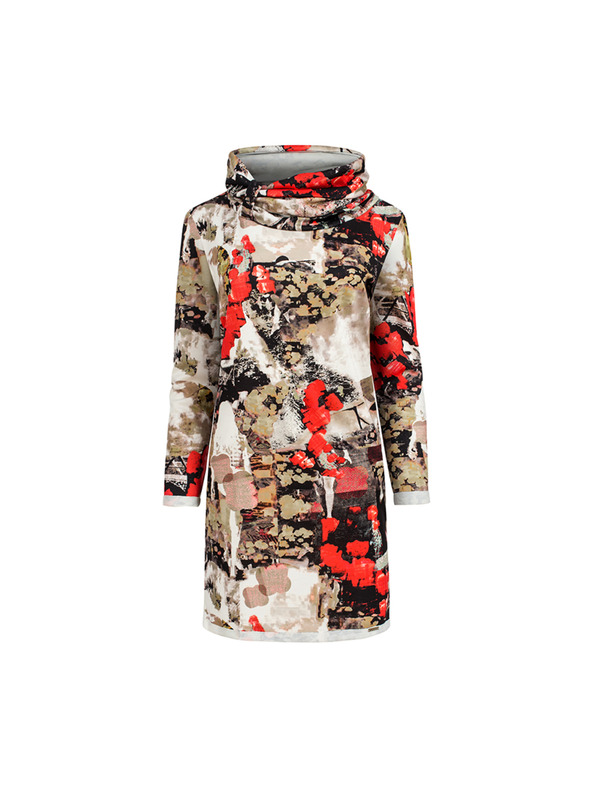 numoco IRENE Рокли с поло яка - цветен десен