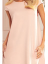 numoco CELINE Трапецовидни рокли с джобове - пастелно розови