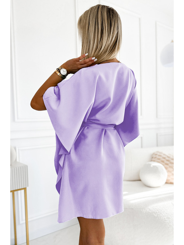 numoco SOFIA Butterfly рокля - светъл люляк