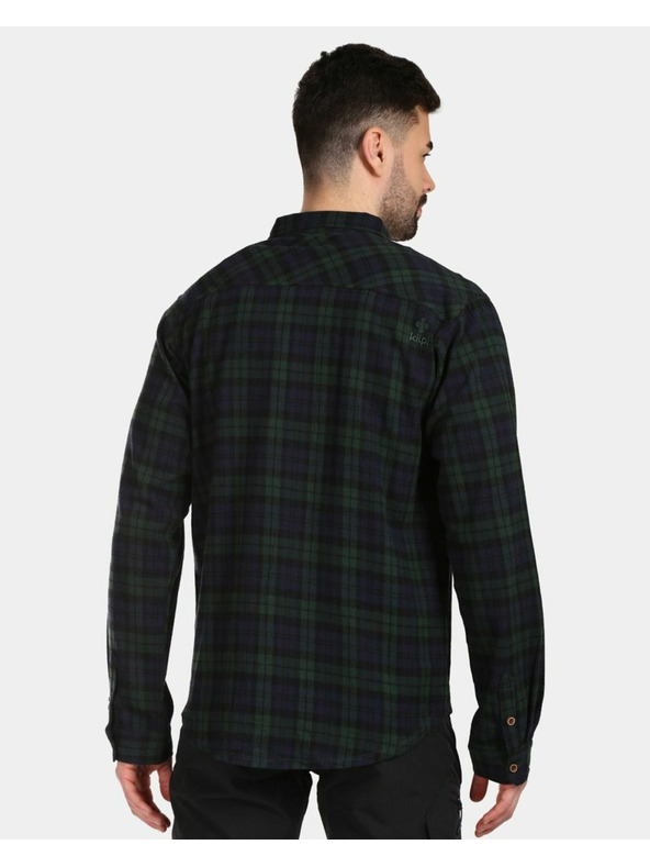 Kilpi Мъжка спортна фланелена риза Kilpi FLANNY-M Тъмнозелено