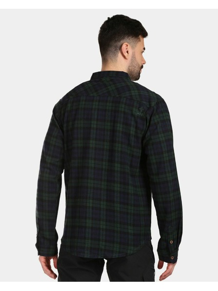 Kilpi Мъжка спортна фланелена риза Kilpi FLANNY-M Тъмнозелено