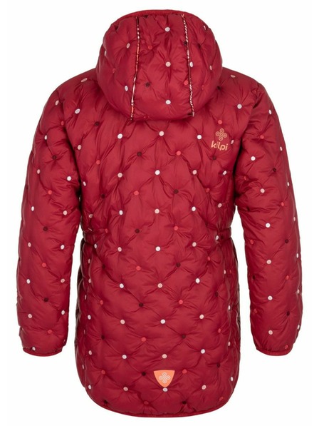 Kilpi Детско зимно пухено палто Kilpi DAMIA-JG Тъмночервен
