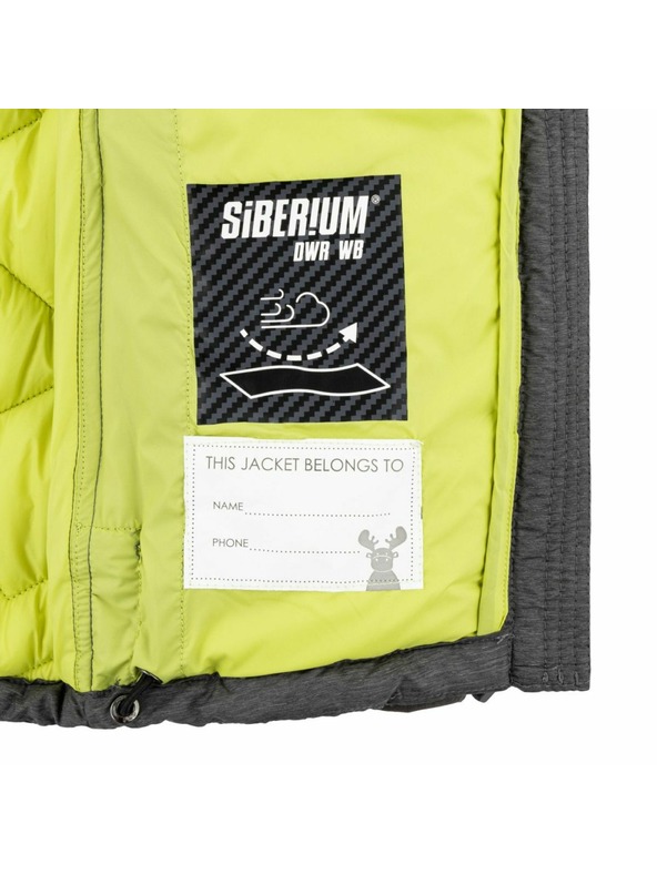 Kilpi Зимно ватирано яке за момчета Kilpi REBEKI-JB тъмно сиво