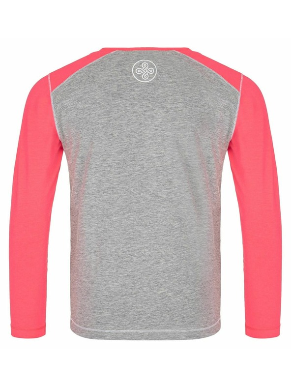 Kilpi Детска памучна тениска с дълъг ръкав Kilpi SONIER-JG Светлосива