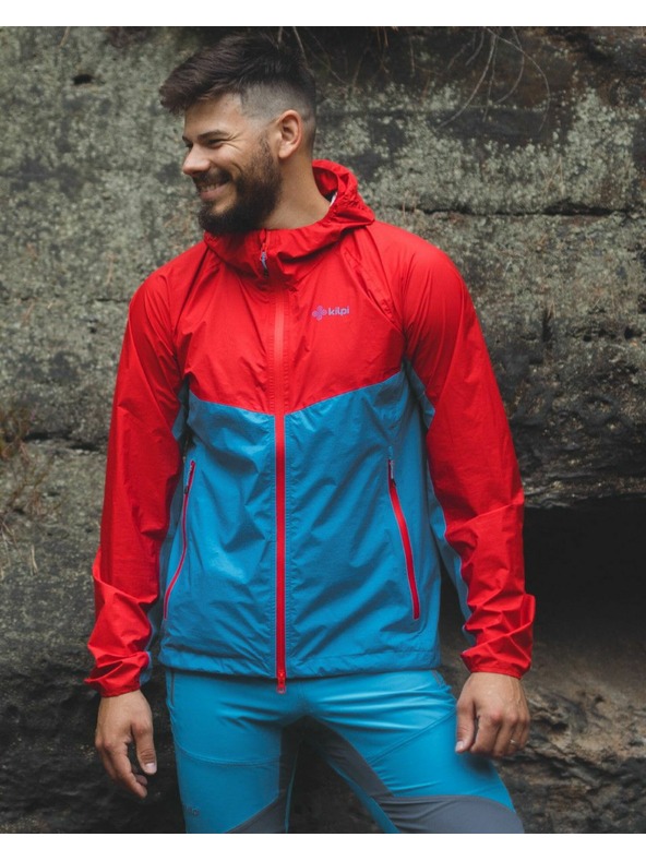 Kilpi Мъжко хардшел outdoor яке Kilpi HURRICANE-M Червено