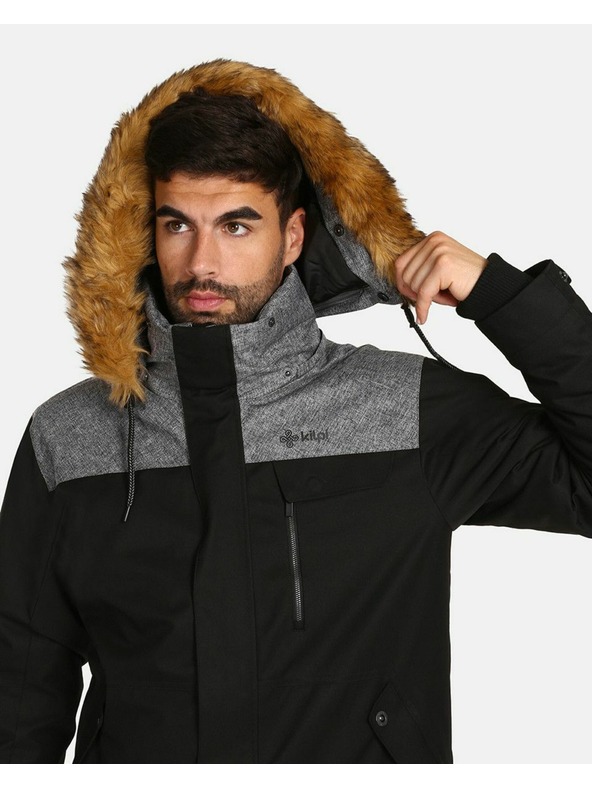 Kilpi Мъжко зимно затоплено яке Kilpi ALPHA-M Черно