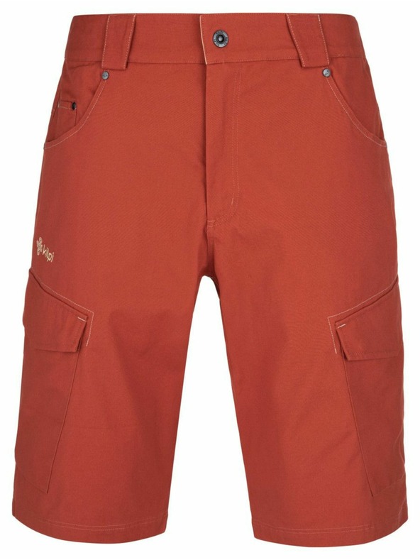 Kilpi Мъжки памучни къси панталони Kilpi BREEZE-M Тъмночервен