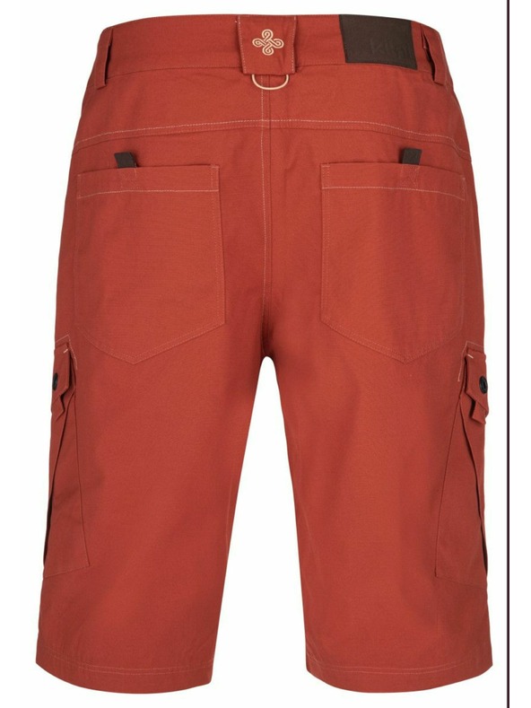 Kilpi Мъжки памучни къси панталони Kilpi BREEZE-M Тъмночервен