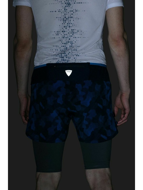 Kilpi Мъжки бягащи къси панталони 2 в 1 Kilpi BERGEN-M Тъмносин