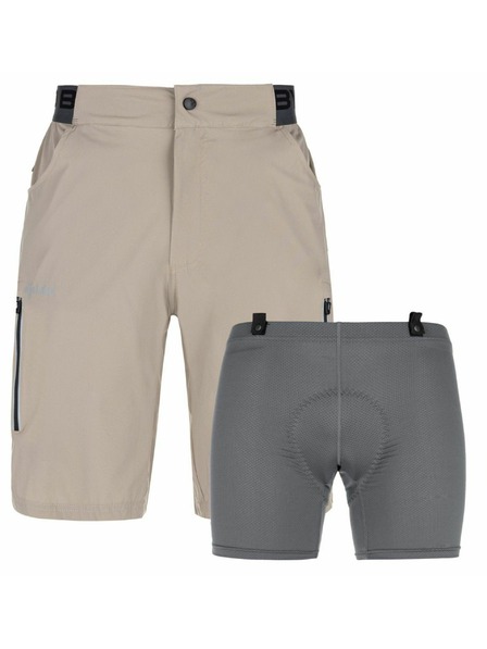 Kilpi Мъжки колоездачни къси панталони Kilpi TRACKEE-M Бежов