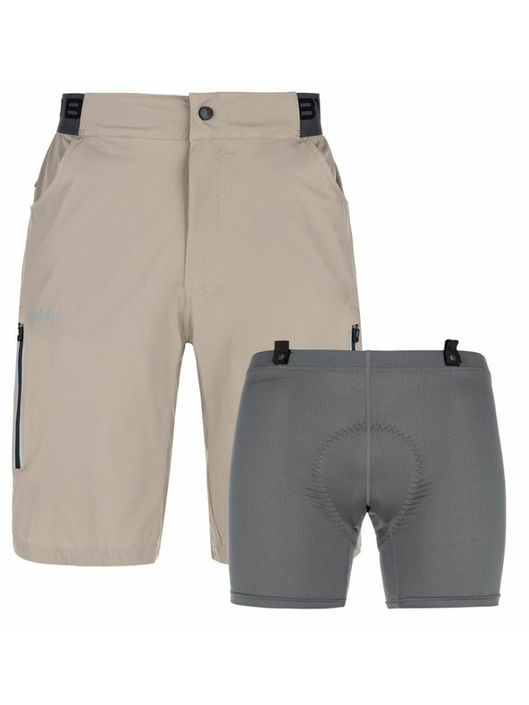 Kilpi Мъжки колоездачни къси панталони Kilpi TRACKEE-M Бежов