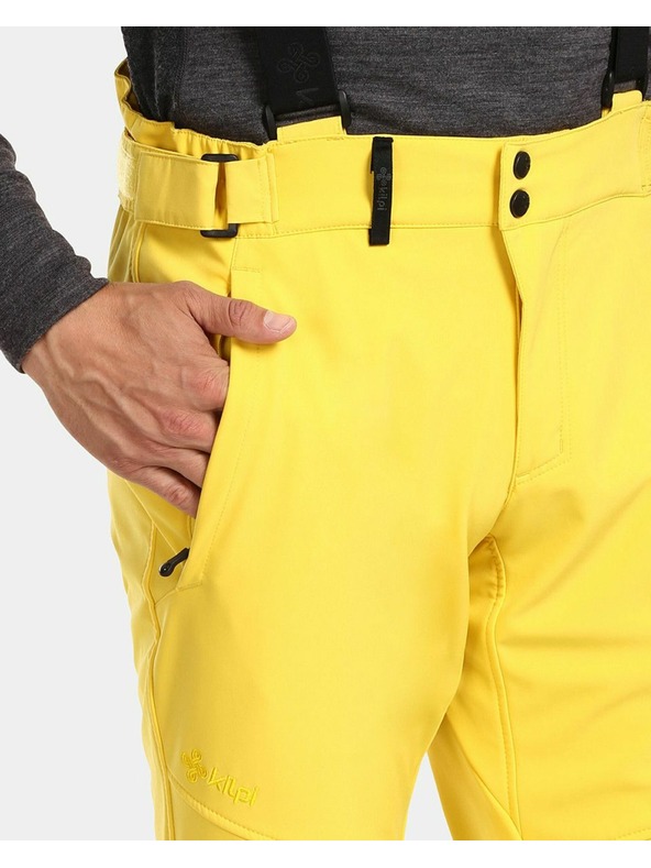 Kilpi Мъжки softshell ски панталони Kilpi RHEA-M Жълт