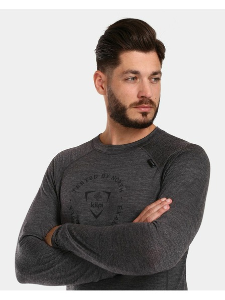 Kilpi Мъжко термо бельо с дълъг ръкав Kilpi MAVORA TOP-M Тъмносива
