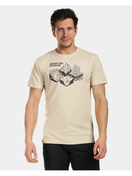 Kilpi Мъжка памучна тениска Kilpi VIBE-M Бежова