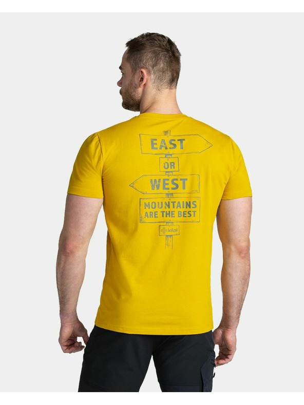 Kilpi Мъжка памучна тениска Kilpi BANDE-M Златиста
