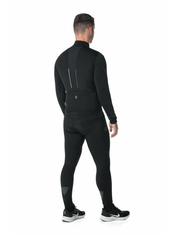 Kilpi Мъжка велосипедна тениска с дълъг ръкав Kilpi CAMPOS-M Черна