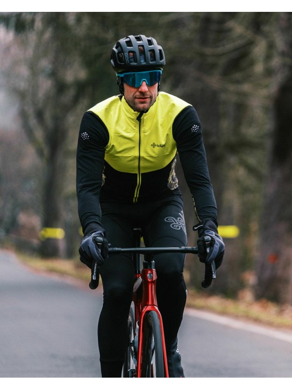 Kilpi Мъжка затоплена велосипедна тениска Kilpi MOVETO-M Жълта